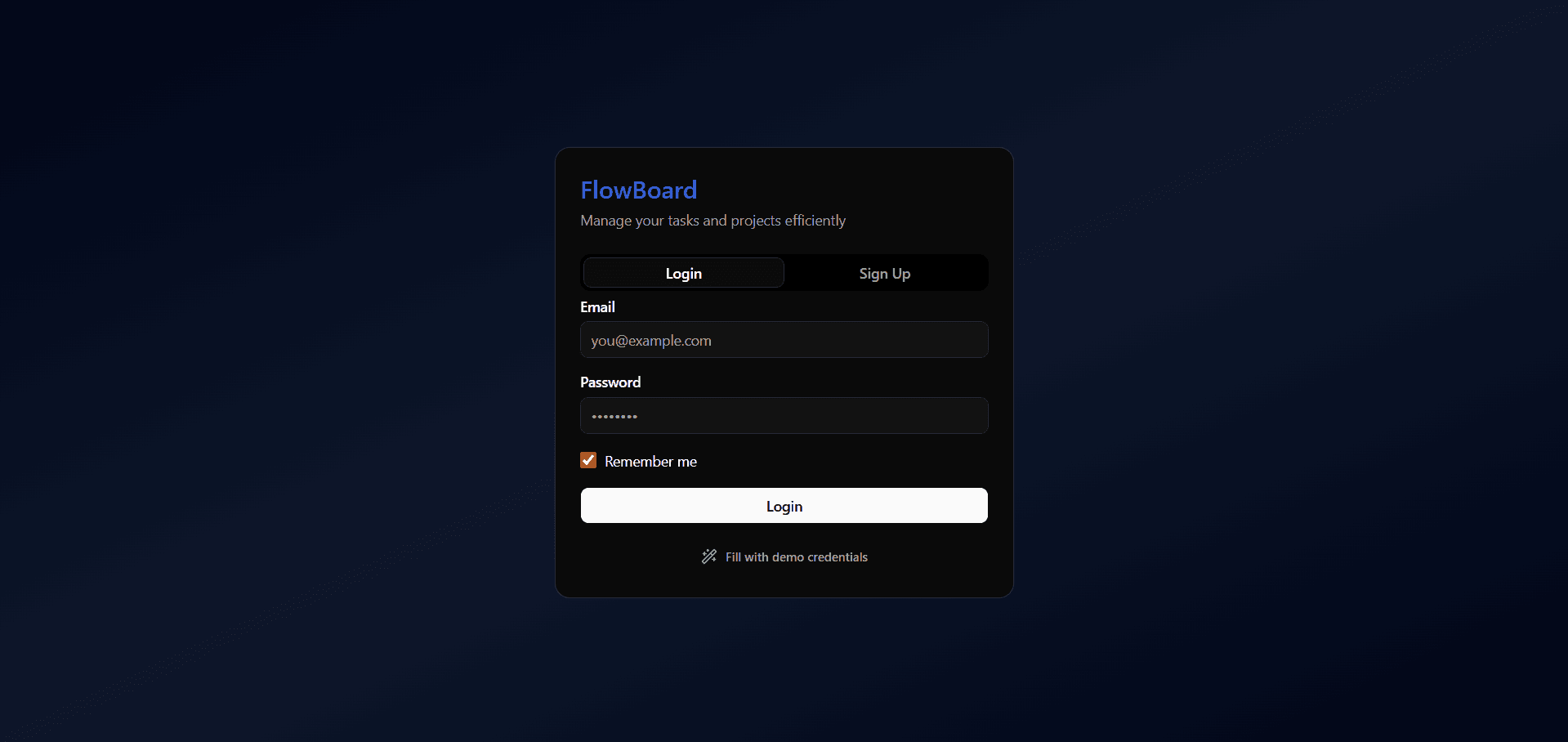Flowboard screenshot